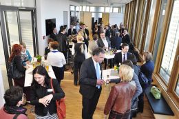 Gemütliches Get-Together der Personalentscheider nach den Vorträgen